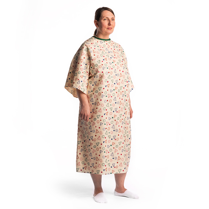 Personal Touch Unisex Hospital Patient Gown - One Size Pack of 4  (Teal/Black Diamond Sunshine) - Walmart.com